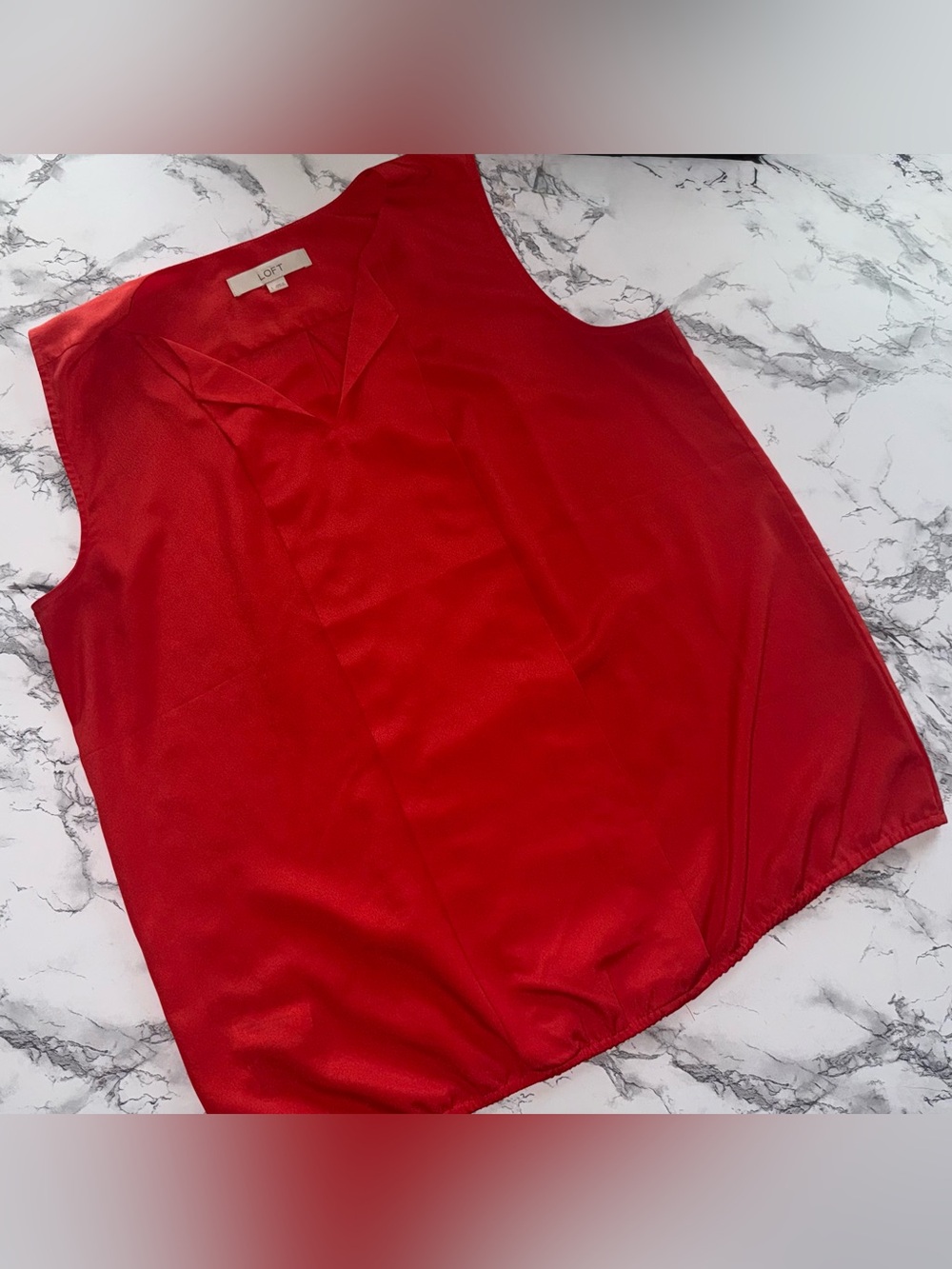 LOFT Sleeveless V-Neck Blouse